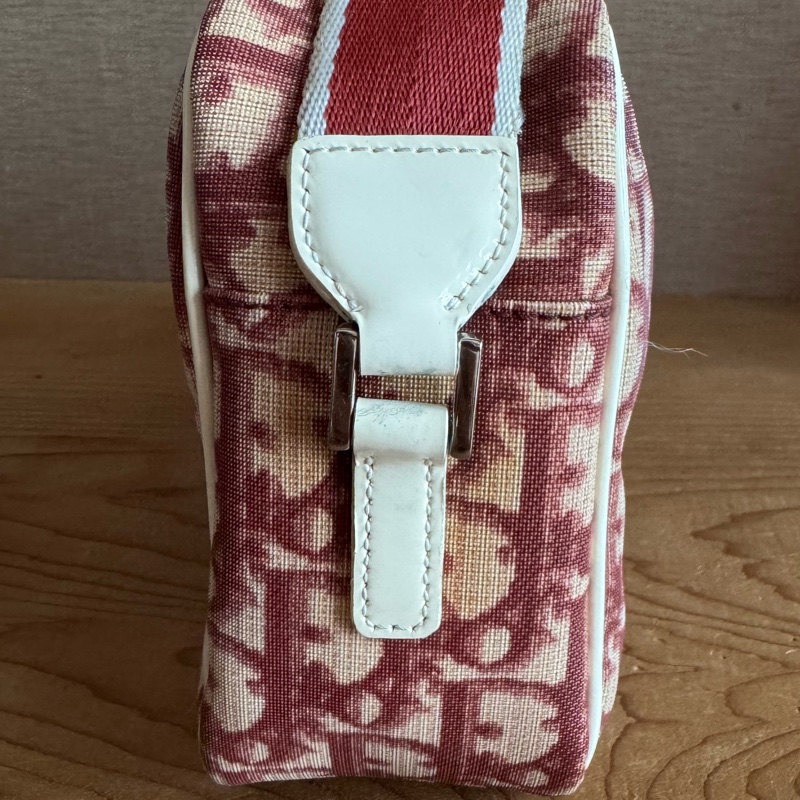 Dior 酒紅色數字老花側背包-19