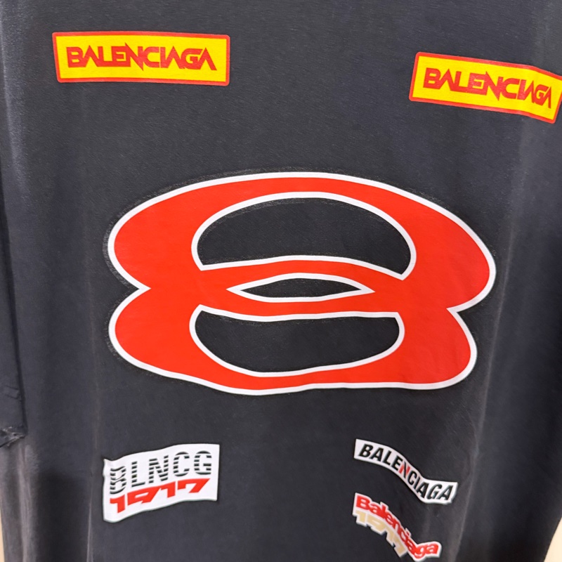 巴黎世家 新款做舊踢恤 🔥-1