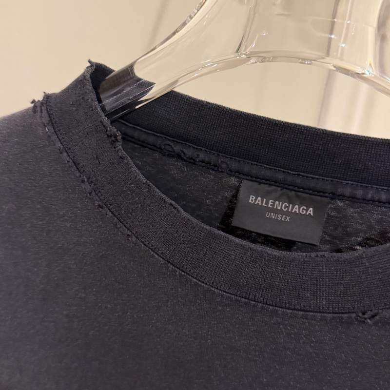 巴黎世家 新款做舊踢恤 🔥-4