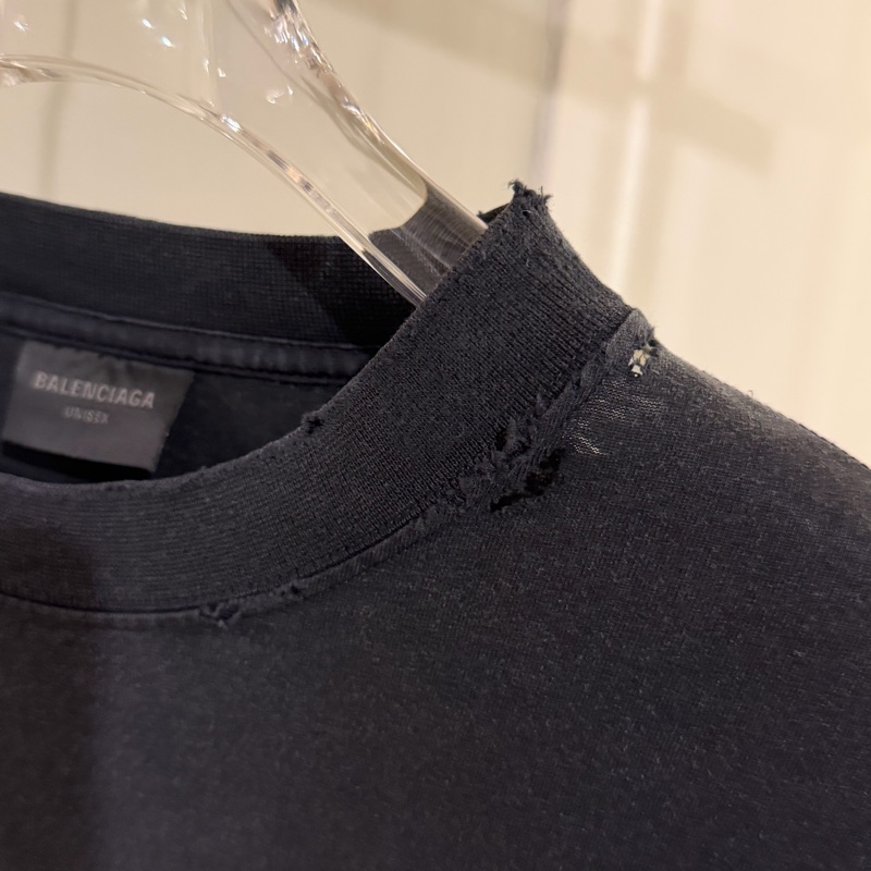 巴黎世家 新款做舊踢恤 🔥-5