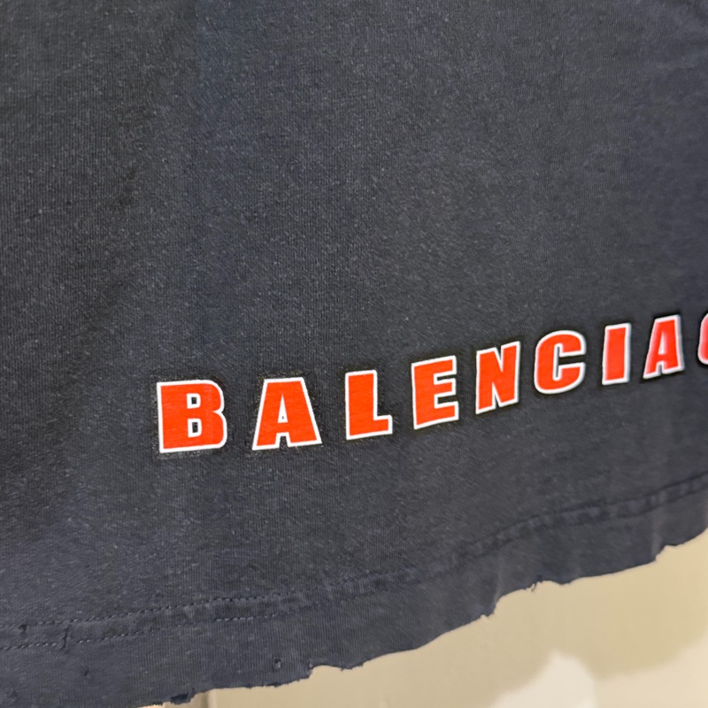 巴黎世家 新款做舊踢恤 🔥-8