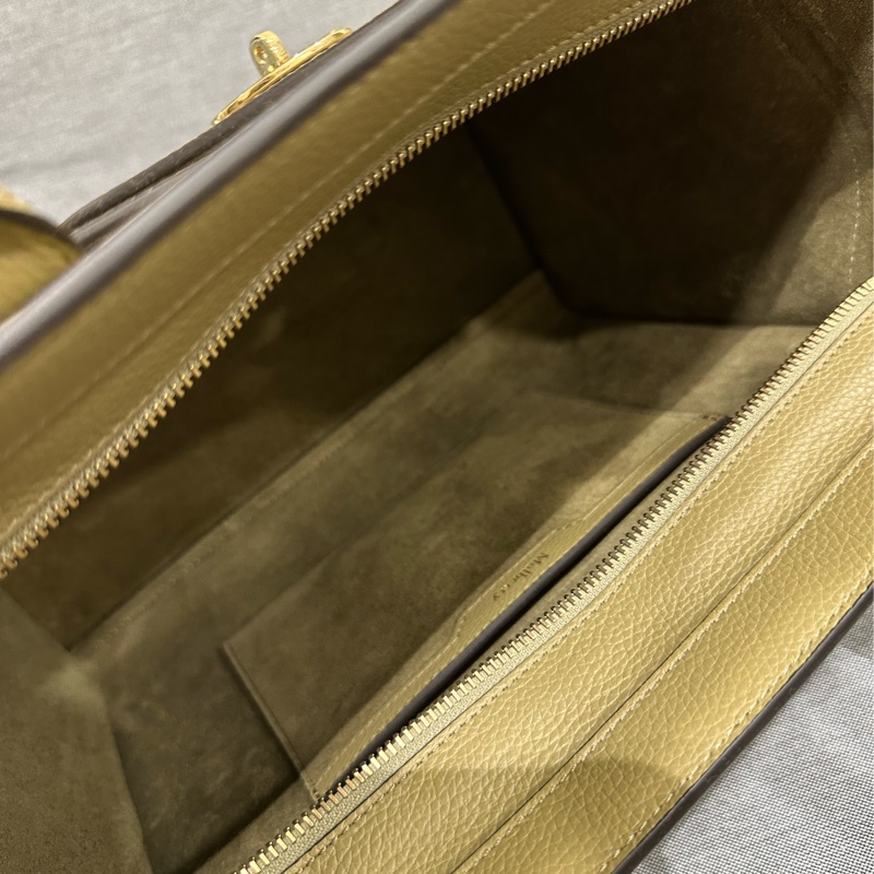 英國品牌 Mulberry Small Bayswater 橄欖綠手提包 附背帶 防塵袋-4