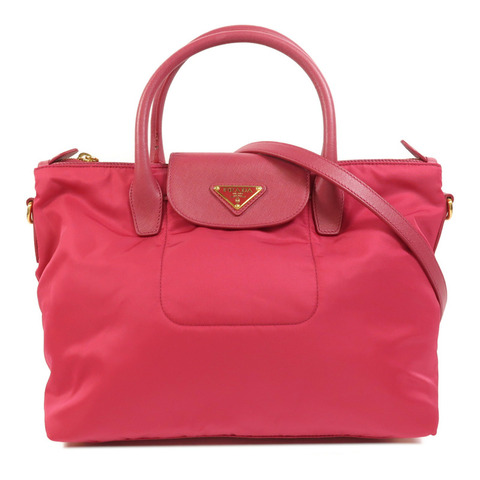 PRADA 尼龍2 Way Shoulder金扣手挽肩背兩用袋