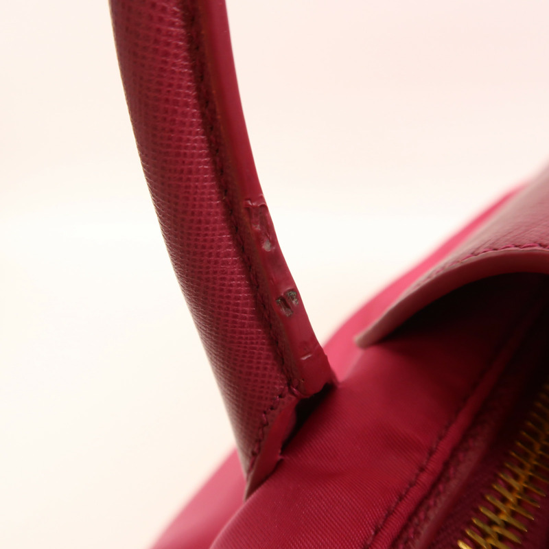 PRADA 尼龍2 Way Shoulder金扣手挽肩背兩用袋-19