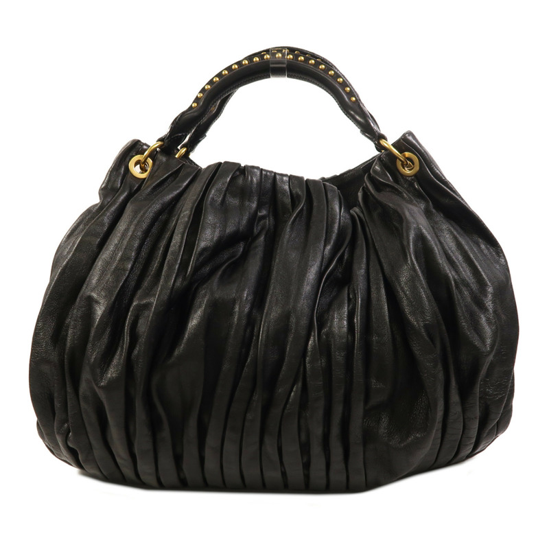 Miu Miu 皮革Hand Bag金扣手挽袋-1