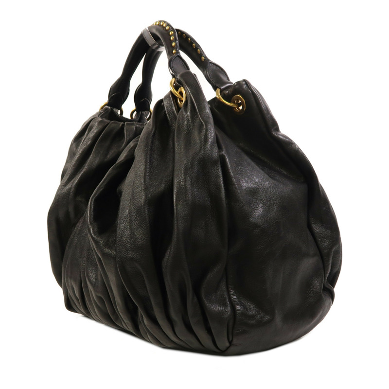 Miu Miu 皮革Hand Bag金扣手挽袋-2