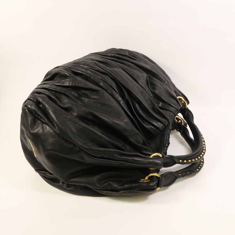 Miu Miu 皮革Hand Bag金扣手挽袋-6