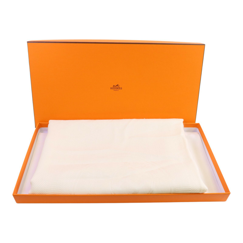 HERMES 羊絨/羊毛Scarf 110x110絲巾-9