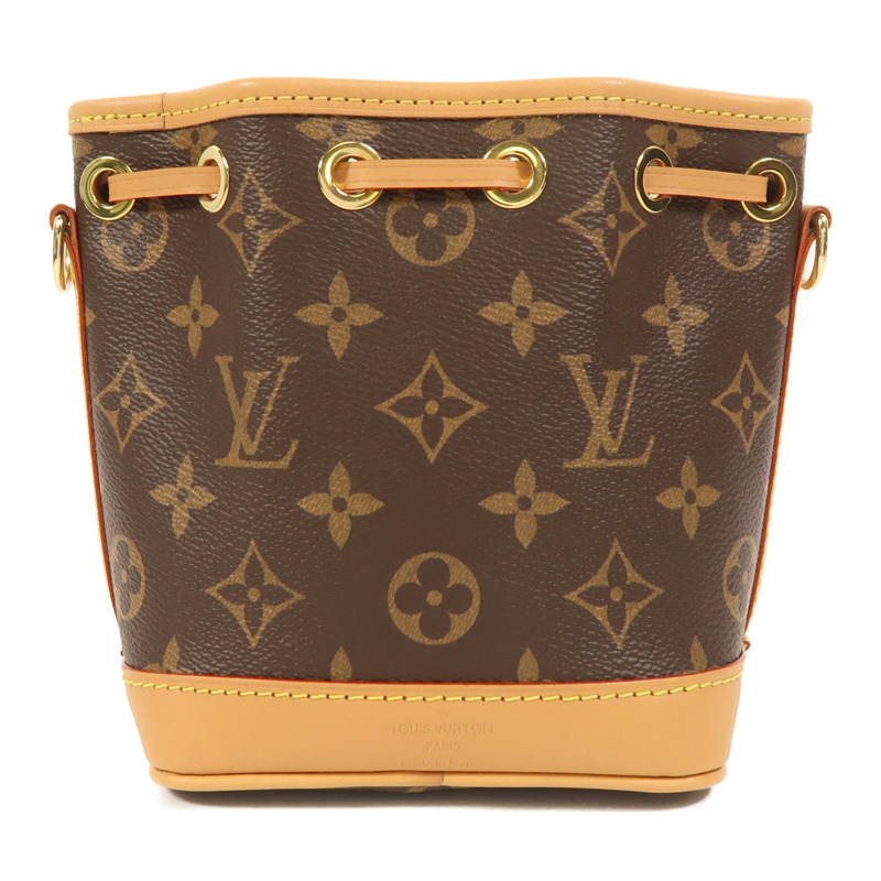 LOUIS VUITTON Monogram Nano Noe金扣肩背袋-1