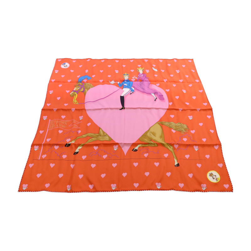 HERMES 絲質Scarf 65x65絲巾-0