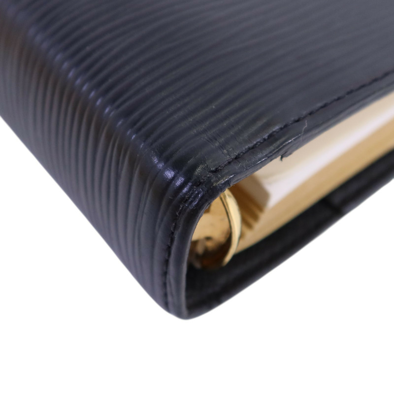 LOUIS VUITTON Epi Agenda MM Notebook金扣筆記本-10