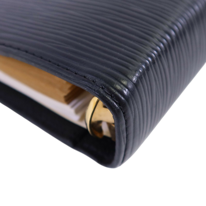 LOUIS VUITTON Epi Agenda MM Notebook金扣筆記本-13