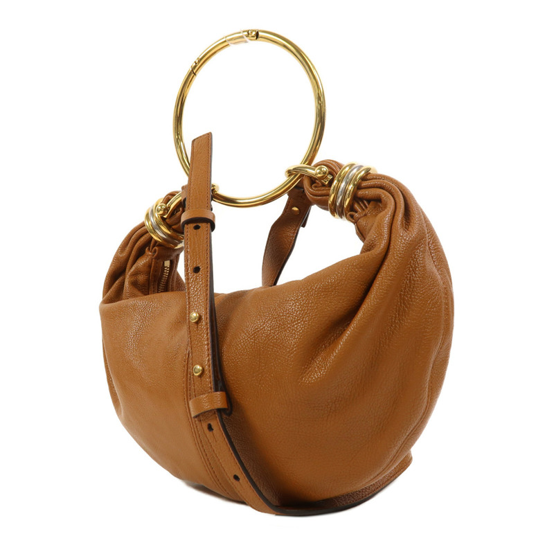 Chloe 牛皮皮革Bracelet Hobo金扣手挽肩背兩用袋-2