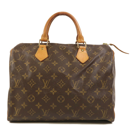 LOUIS VUITTON Monogram Speedy 30金扣手挽袋
