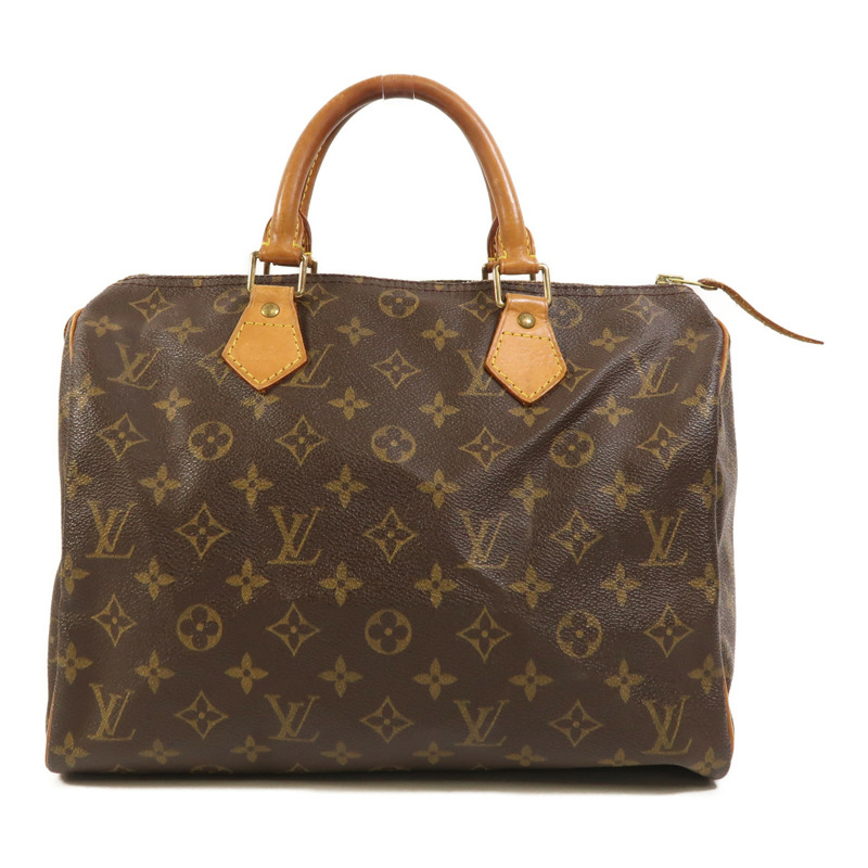 LOUIS VUITTON Monogram Speedy 30金扣手挽袋-0