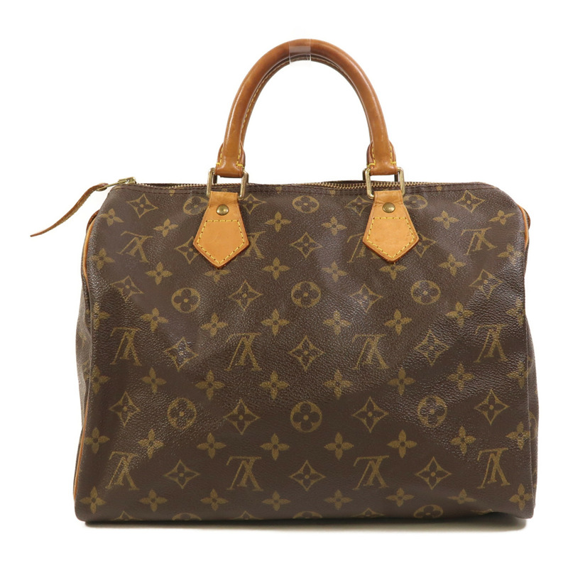 LOUIS VUITTON Monogram Speedy 30金扣手挽袋-1