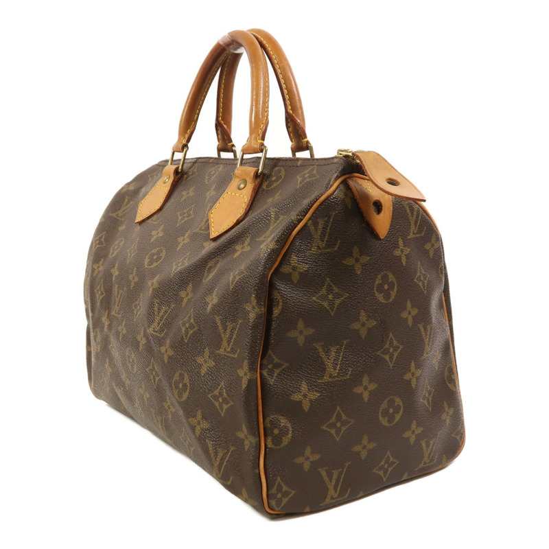 LOUIS VUITTON Monogram Speedy 30金扣手挽袋-2