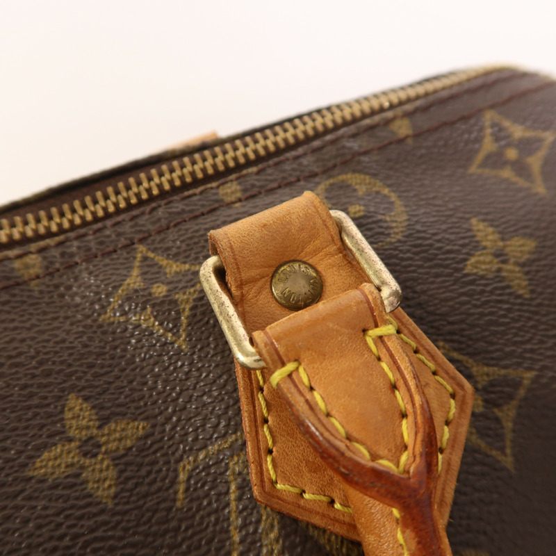 LOUIS VUITTON Monogram Speedy 30金扣手挽袋-16