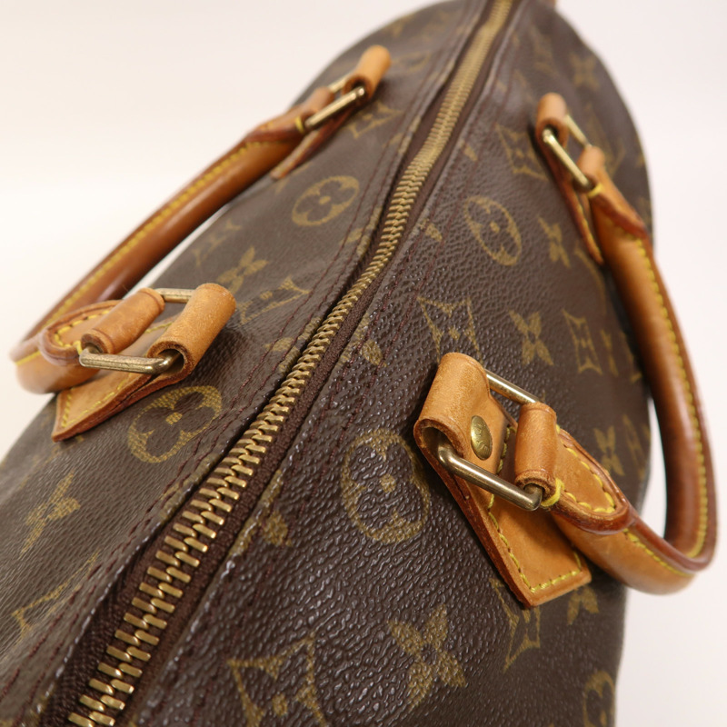 LOUIS VUITTON Monogram Speedy 30金扣手挽袋-19