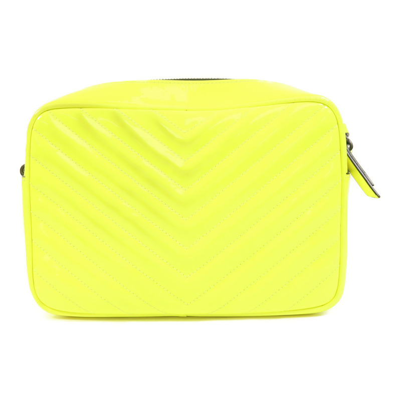 SAINT LAURENT 漆皮皮革Lou Camera Bag銀扣肩背袋-1