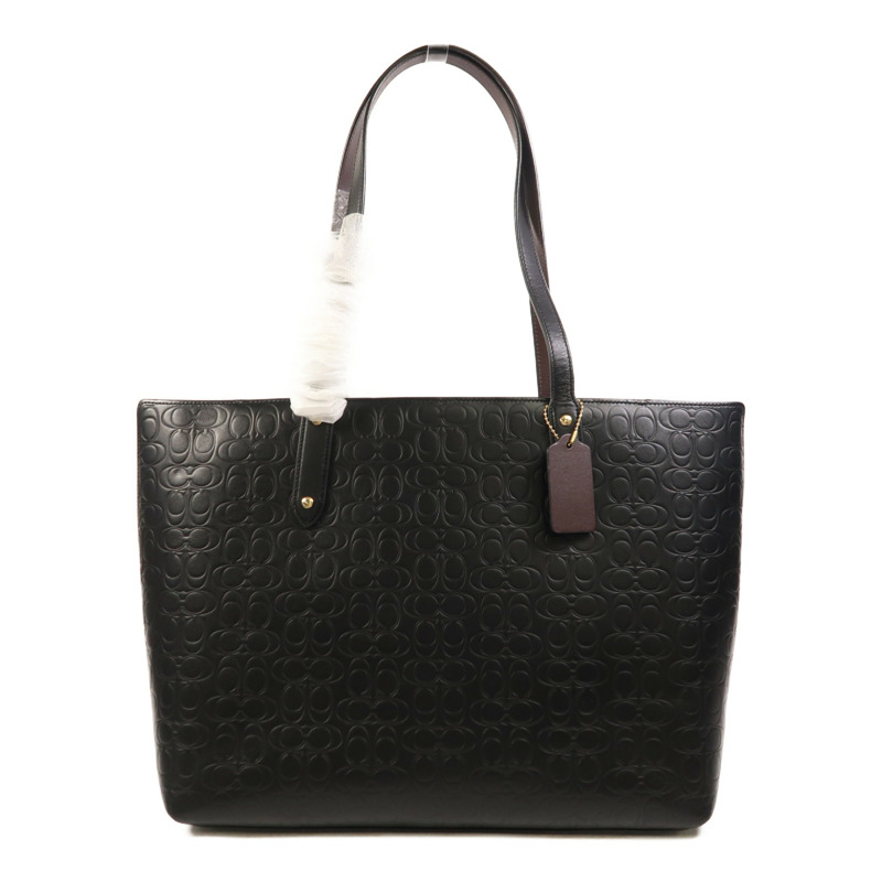 COACH 牛皮皮革Central Tote金扣肩背袋-0