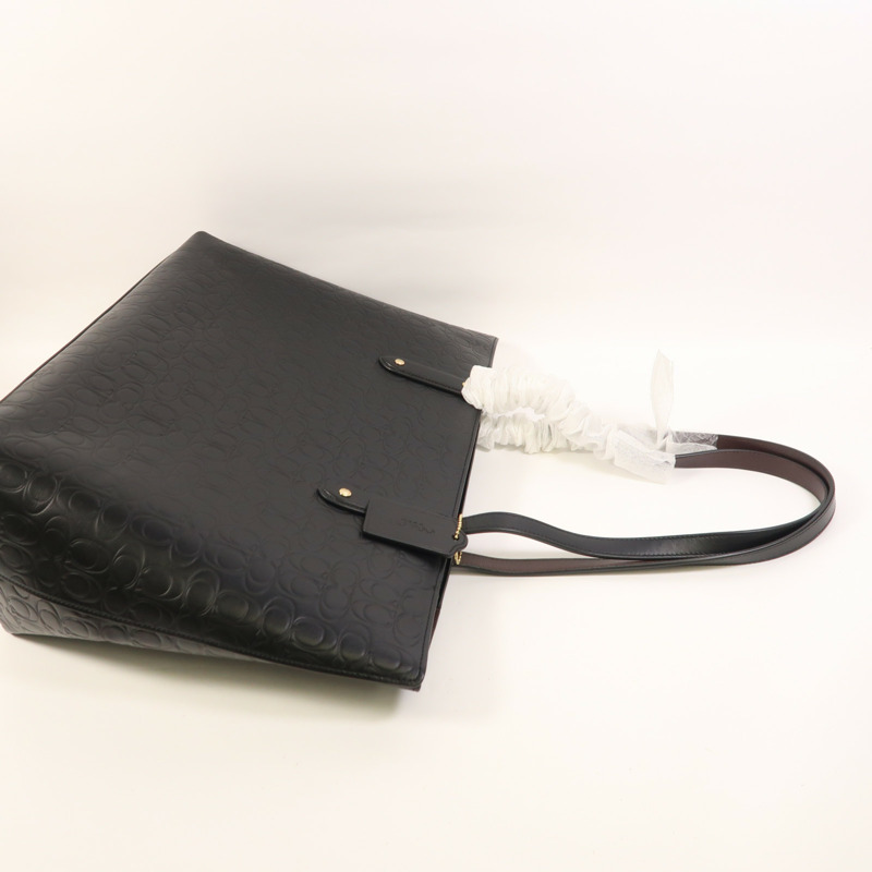 COACH 牛皮皮革Central Tote金扣肩背袋-6