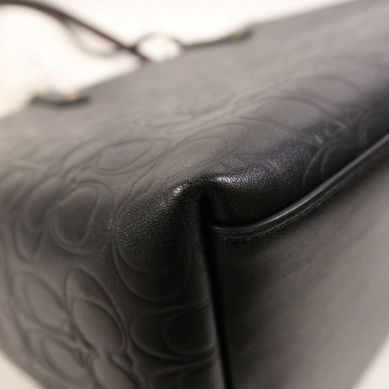 COACH 牛皮皮革Central Tote金扣肩背袋-9