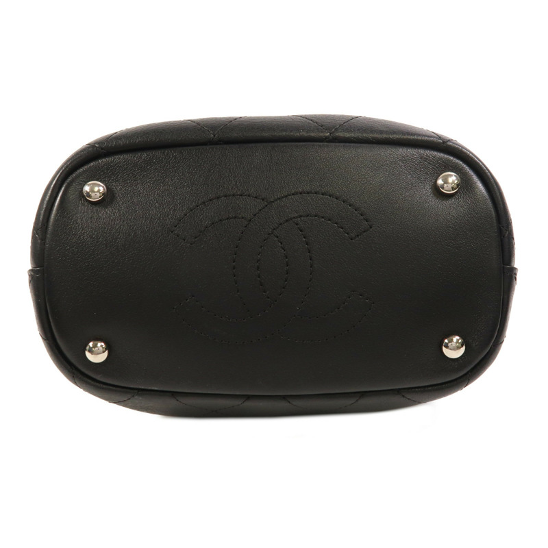 CHANEL 牛皮皮革2 Way Shoulder銀扣手挽肩背兩用袋-3