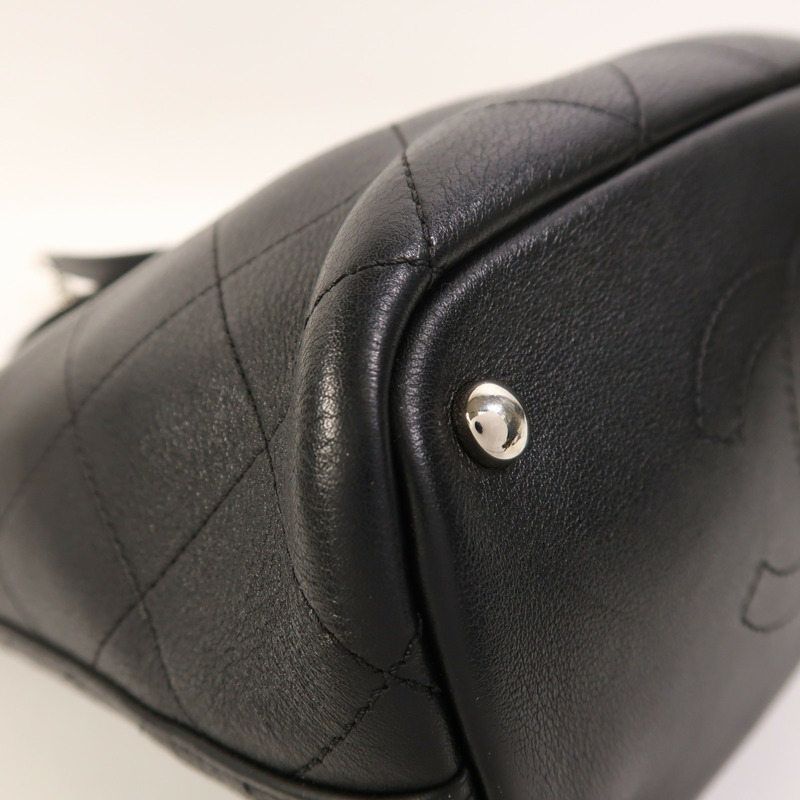 CHANEL 牛皮皮革2 Way Shoulder銀扣手挽肩背兩用袋-10