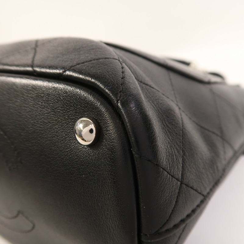 CHANEL 牛皮皮革2 Way Shoulder銀扣手挽肩背兩用袋-11