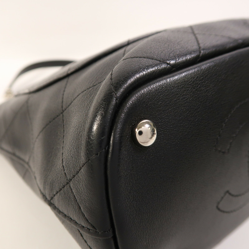 CHANEL 牛皮皮革2 Way Shoulder銀扣手挽肩背兩用袋-12