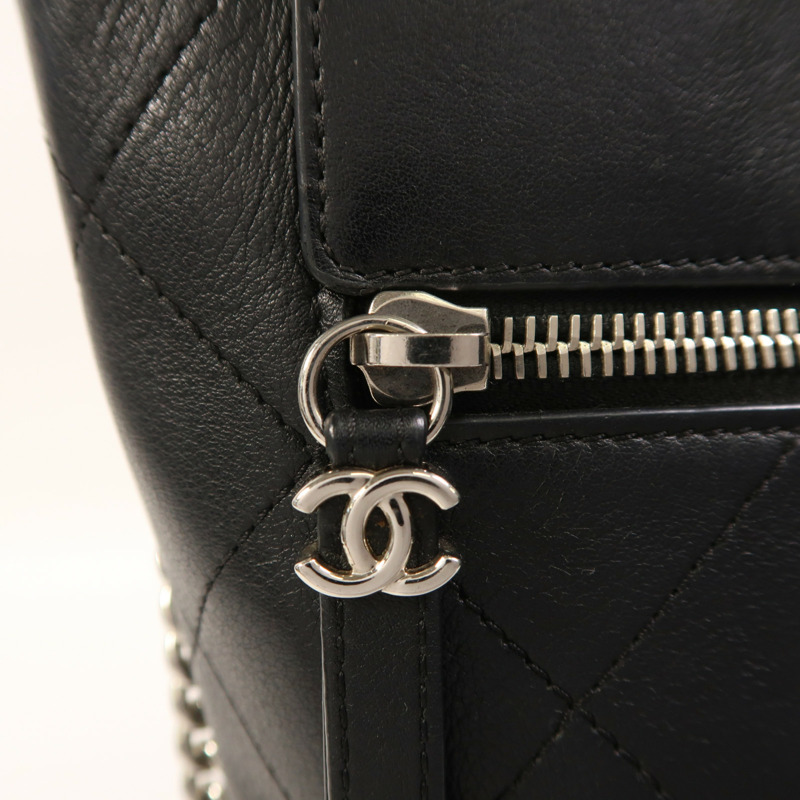 CHANEL 牛皮皮革2 Way Shoulder銀扣手挽肩背兩用袋-15