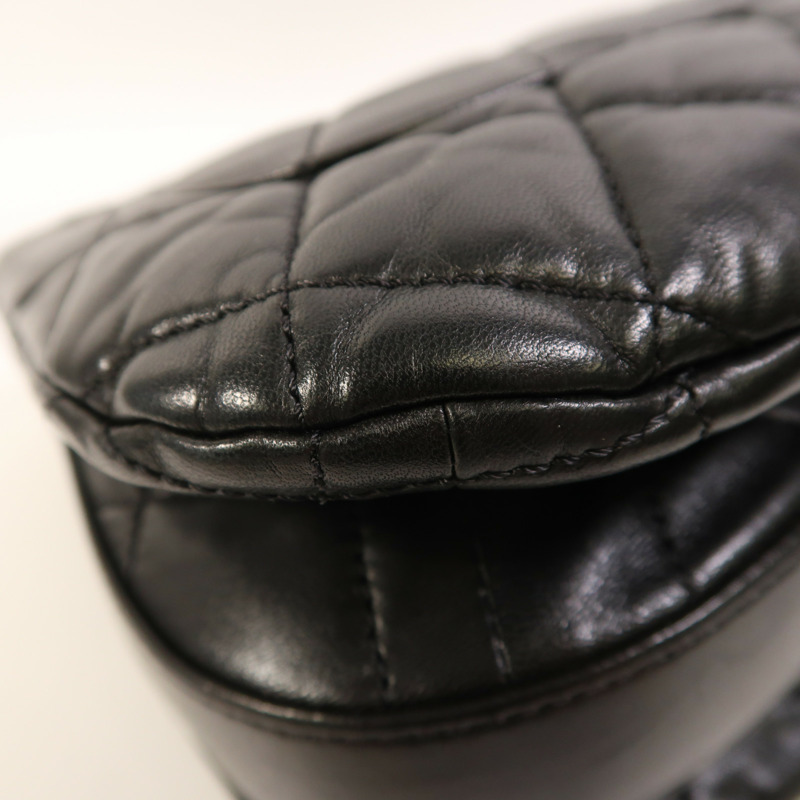 CHANEL 皮革Chain Shoulder鏈帶肩背袋-16