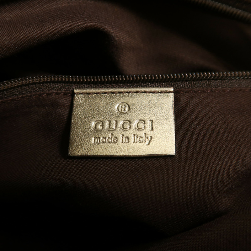 GUCCI 帆布Shoulder Bag金扣肩背袋-5