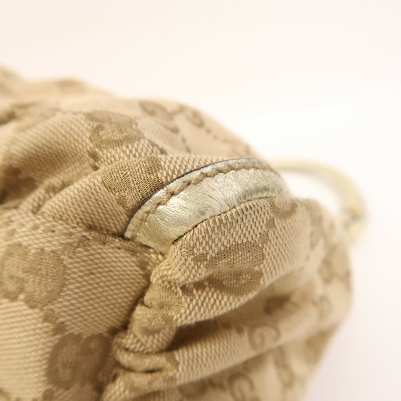 GUCCI 帆布Shoulder Bag金扣肩背袋-9