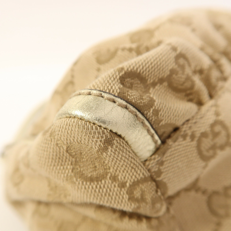 GUCCI 帆布Shoulder Bag金扣肩背袋-10