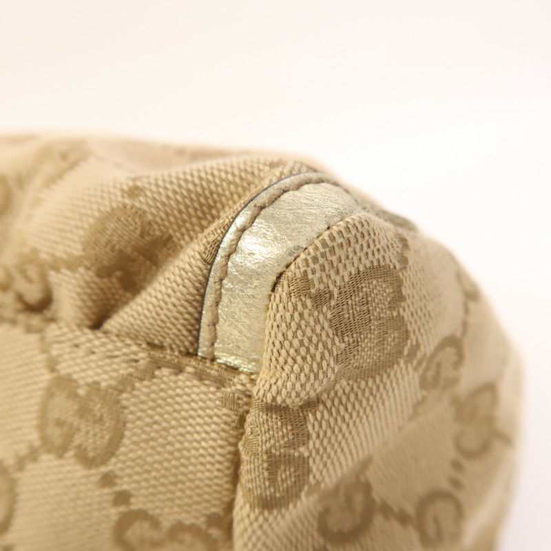 GUCCI 帆布Shoulder Bag金扣肩背袋-11