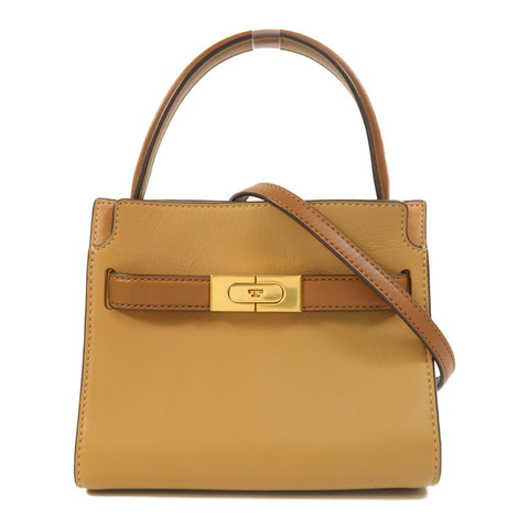 Tory Burch 牛皮皮革Lee Radziwill金扣手挽肩背兩用袋