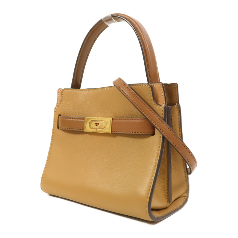 Tory Burch 牛皮皮革Lee Radziwill金扣手挽肩背兩用袋-3