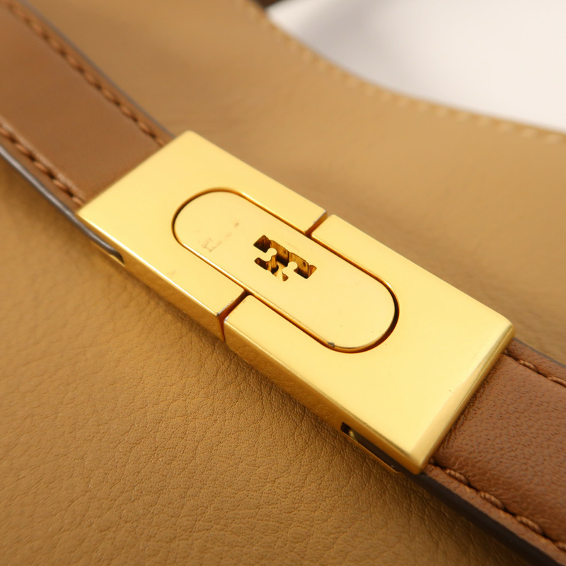 Tory Burch 牛皮皮革Lee Radziwill金扣手挽肩背兩用袋-10
