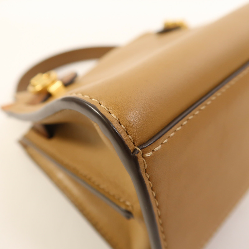 Tory Burch 牛皮皮革Lee Radziwill金扣手挽肩背兩用袋-14