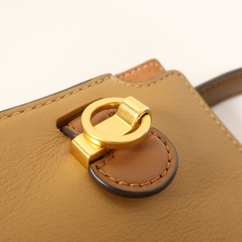 Tory Burch 牛皮皮革Lee Radziwill金扣手挽肩背兩用袋-16