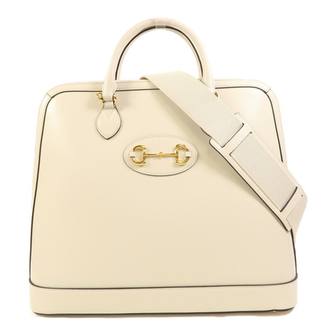 GUCCI 牛皮皮革1955 Horsebit金扣手挽肩背兩用袋