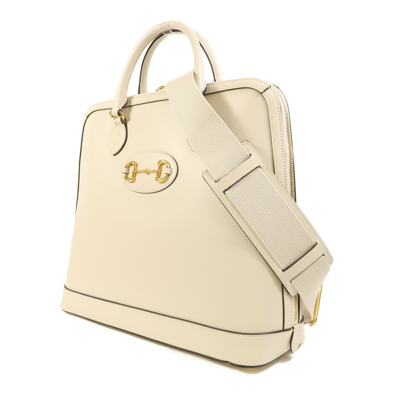 GUCCI 牛皮皮革1955 Horsebit金扣手挽肩背兩用袋-2