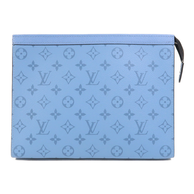 LOUIS VUITTON Taigarama Pochette Voyage MM銀扣手拿包-0
