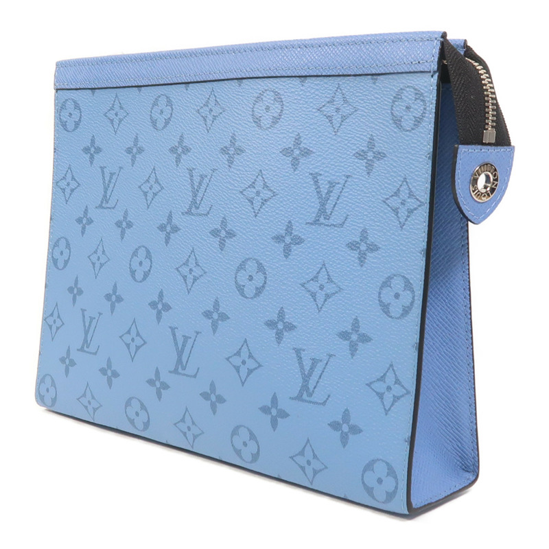 LOUIS VUITTON Taigarama Pochette Voyage MM銀扣手拿包-2