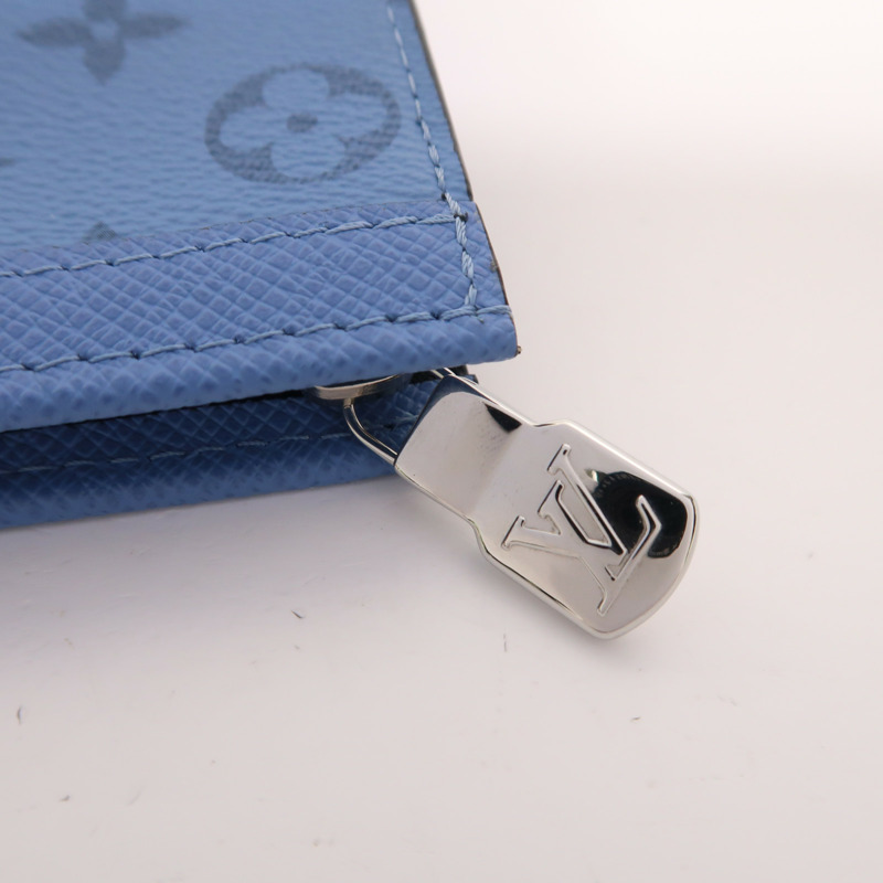 LOUIS VUITTON Taigarama Pochette Voyage MM銀扣手拿包-11