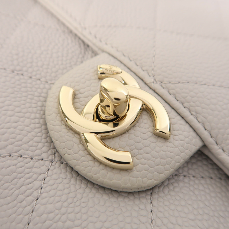 CHANEL 牛皮皮革City Walk Small Flap金扣手挽肩背兩用袋-11