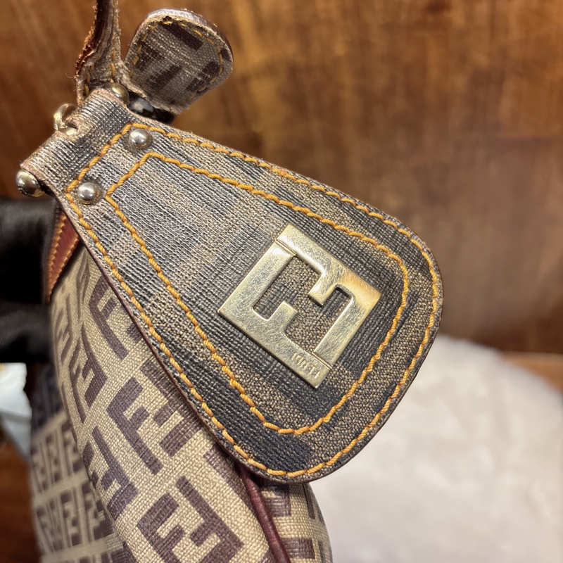 Fendi 經典 FF 圖案手提包-1