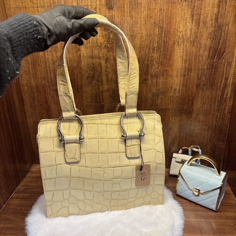 Mul berry 鱷魚紋手提包